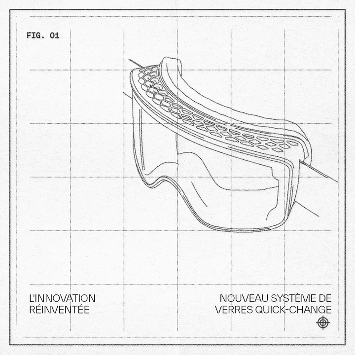 gif of lens change system on method goggles