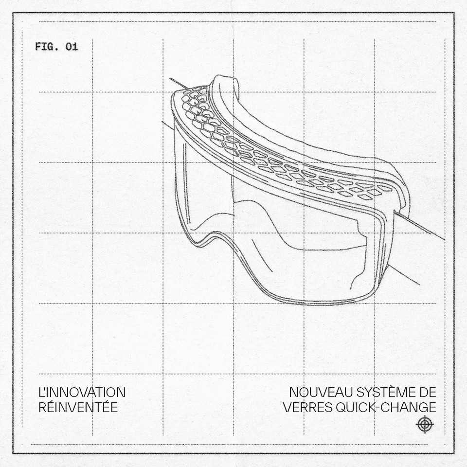 gif of lens change system on method goggles